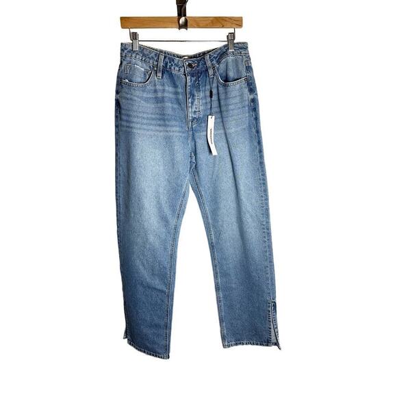 VIGOSS High Waisted Split Hem Straight Ace Jeans Medium Wash Size 30 - Picture 2 of 14
